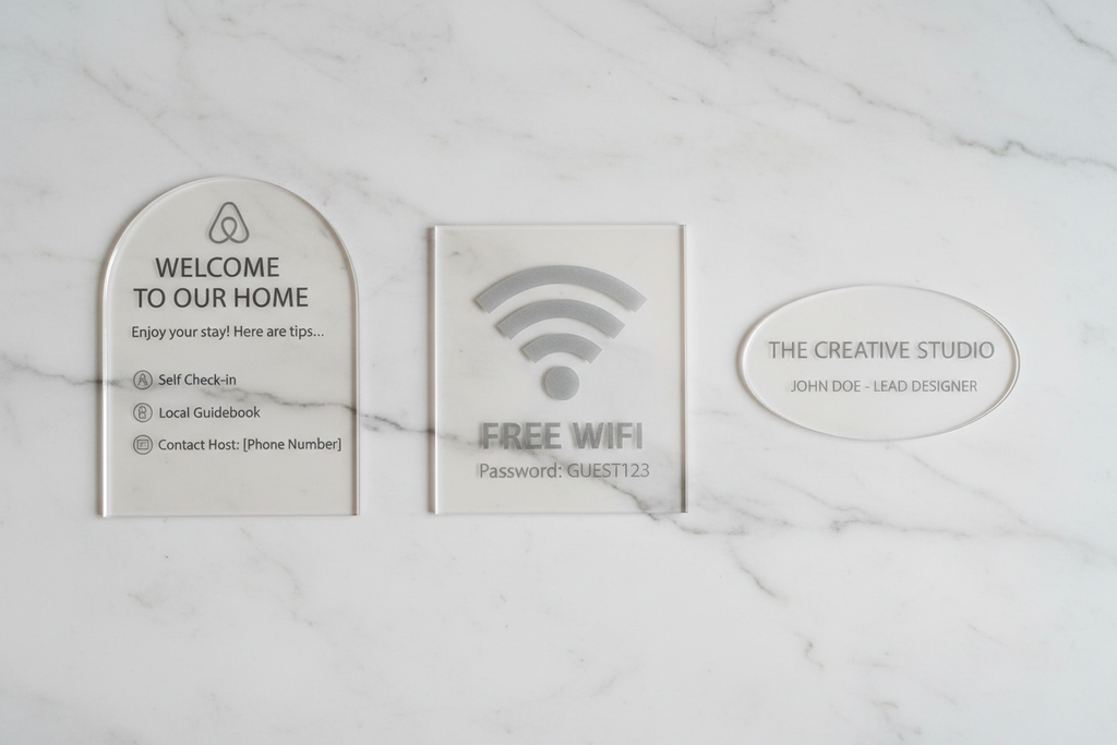 Acrylic Signs Collection
