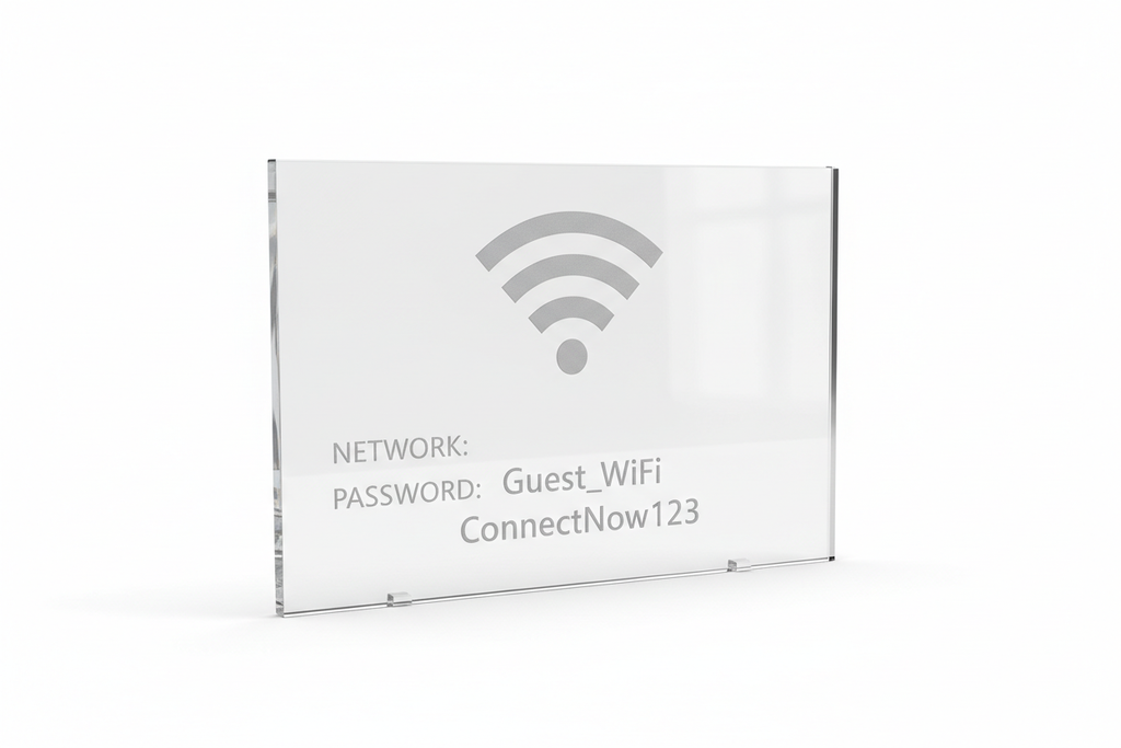 Acrylic WiFi Sign
