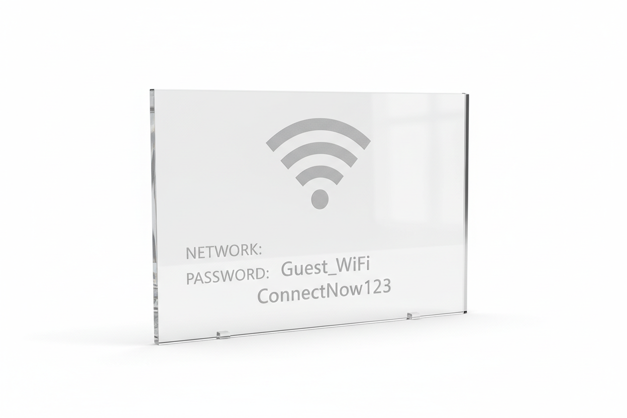 Acrylic WiFi Sign