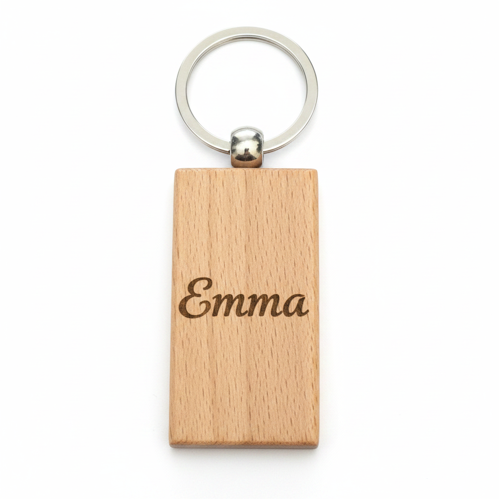 Custom Wood Keychain