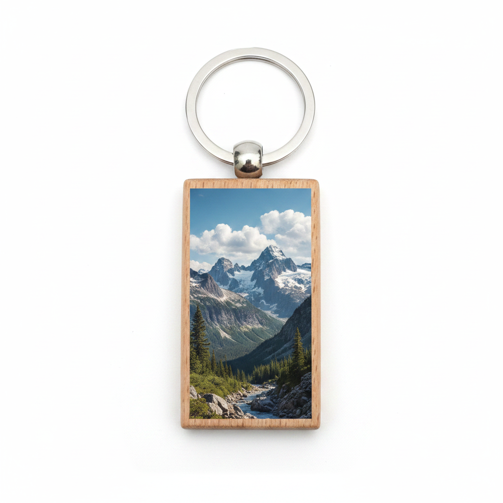 Custom Wood Keychain