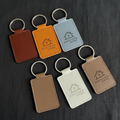 Custom Leather Rectangle Keychain – Pack of 6