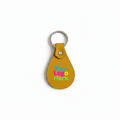 Leather Keychain with Color Logo